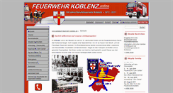 Desktop Screenshot of jubilaeum.feuerwehr-koblenz.de