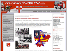 Tablet Screenshot of jubilaeum.feuerwehr-koblenz.de